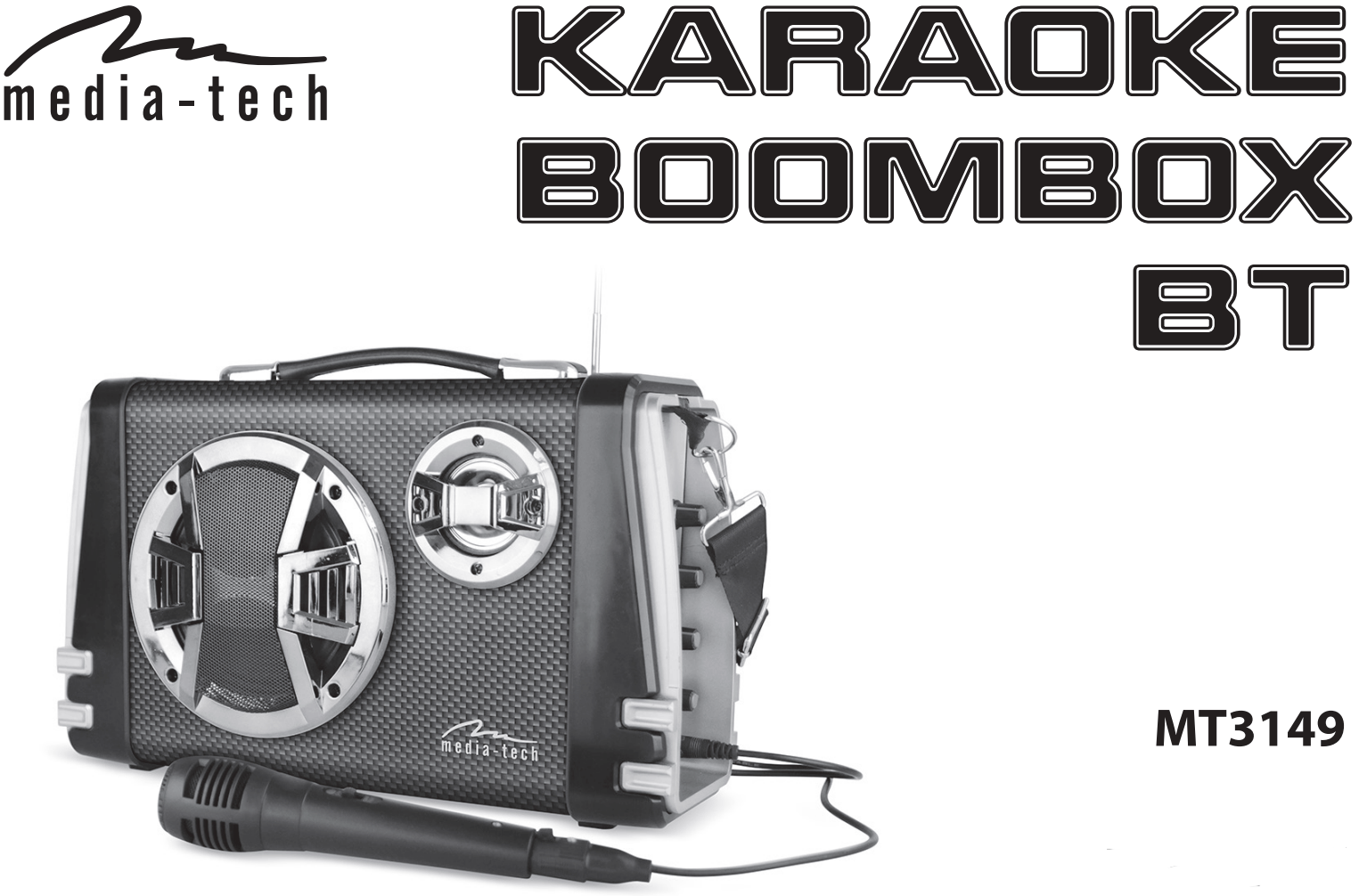 Głośnik Media-Tech MT3149 Mobilny KARAOKE BOOMBOX BT