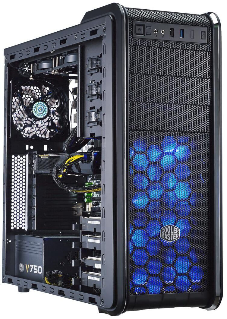 Obudowa Cooler Master 590 III BLACK Midi Tower Z Oknem 1