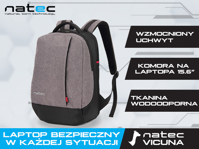 Plecak Laptop Natec Vicuna 15.6" cechy