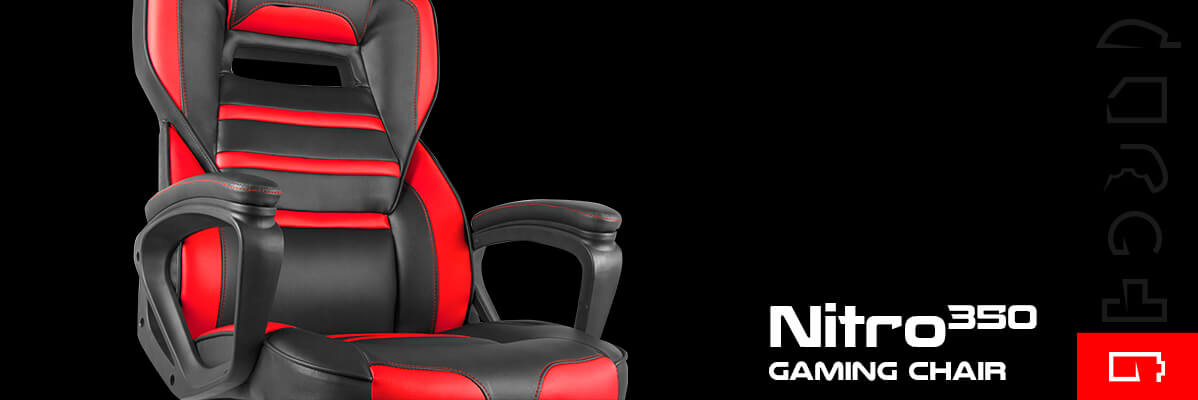 Fotel Gamingowy Genesis Nitro 350 Czarno-Czerwony NFG-1363