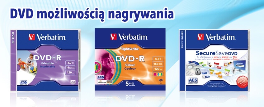 Nośniki DVD-R i DVD+R