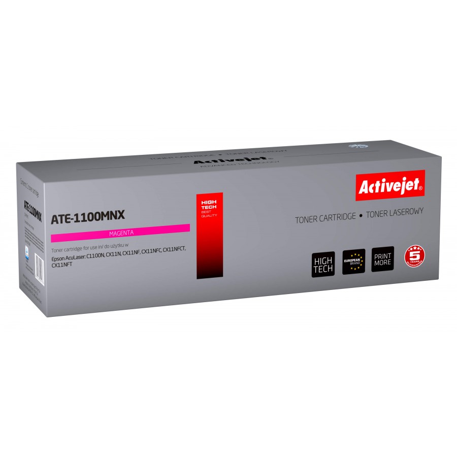 Activejet ATE-1100mnx Toner Laserowy Do Drukarki Epson Zamiennik C13s050188 4000stron Activejet ATE-1100mnx Toner Laserowy Do Drukarki Epson Zamiennik C13s050188 4000stron