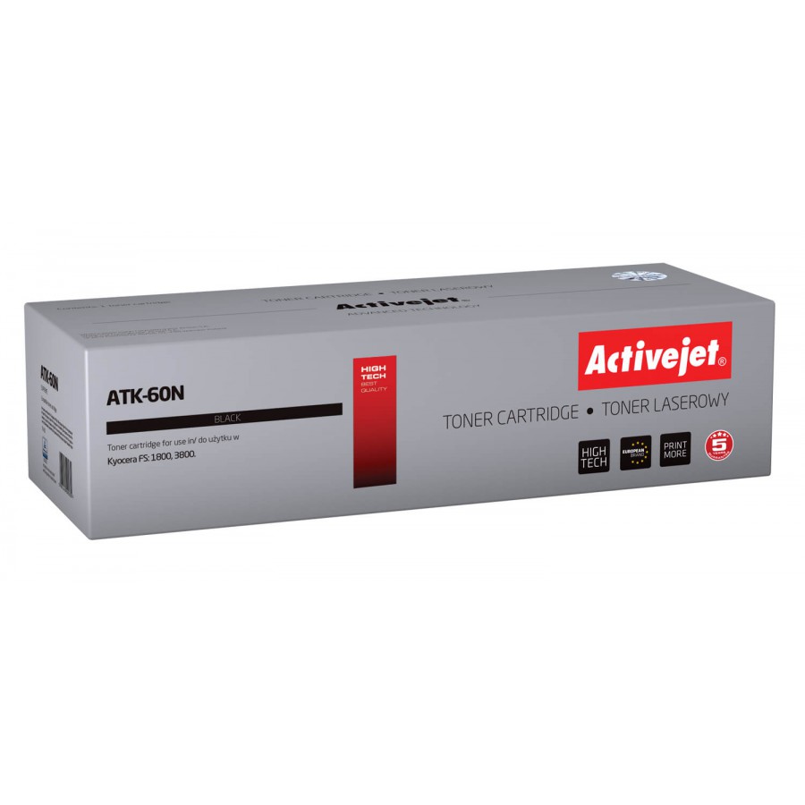 Activejet ATK-60n Toner Black Do Drukarki Laserowej Kyocera Zamiennik TK-60 20000stron Activejet ATK-60n Toner Black Do Drukarki Laserowej Kyocera Zamiennik TK-60 20000stron