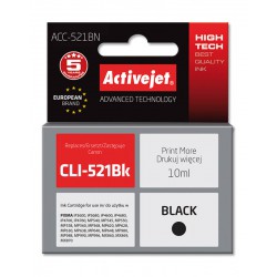 ActiveJet ACC-521BN tusz czarny do drukarki Canon zamiennik Canon CLIC-521Bk CHIP 10ml