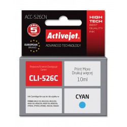 ActiveJet ACC-526CN tusz cyan do drukarki Canon zamiennik Canon CLI-526C CHIP 10ml