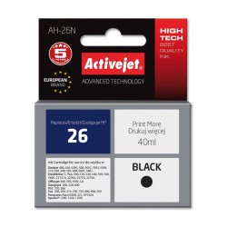 Activejet AH-26n Tusz Czarny Do Drukarki HP Zamiennik HP 26 51626a 40ml