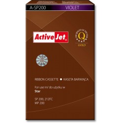 Kaseta barwiąca Activejet A-SP200 zamiennik Star SP200 fioletowy 12.7mm X 3m