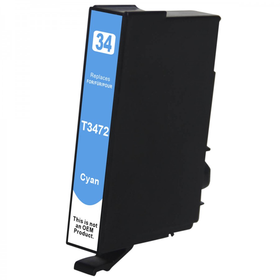 Tusz KE-3472C zamiennik Epson 34XL Cyan C13T34724010 18ml błękitny