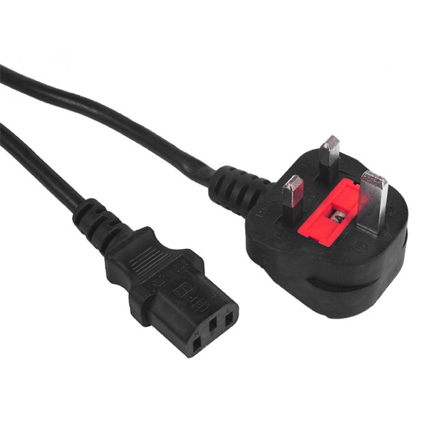 Kabel Zasilający Wtyk Angielski 1.8m Pc-187
