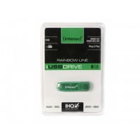 Pendrive Intenso 8GB Rainbow Line Green