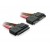 Przedłużacz Kabla SATA 7-Pin + Zasilanie 15-Pin M/F Delock
