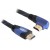 Kabel HDMI-HDMI Premium Kątowy Lewy Blue Sznur 2m Delock