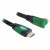 Kabel HDMI-HDMI Premium Kątowy Prawy Green Sznur 1m Delock