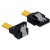 Kabel Sata Data III 6GbB/s 10cm Z Zatrzaskami Metalowymi KĄTOWA Końcówka Dół-Prosto Delock