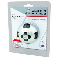 Hub USB 2.0 Gembird 4-Porty Blister Regulacja Portów