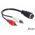 Kabel Din 5 Pin(F)->2x Chinch(M) 20cm Delock