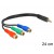 Kabel Stereo Minijack 4 Pin->3x Chinch Rca 24cm
