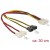 Kabel Rozdzielacz Zasilania Molex(M)->4x 2pin Fan Delock
