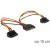 Kabel Sata Zasilający Sata(M)→Sata(F) X2 15cm Delock