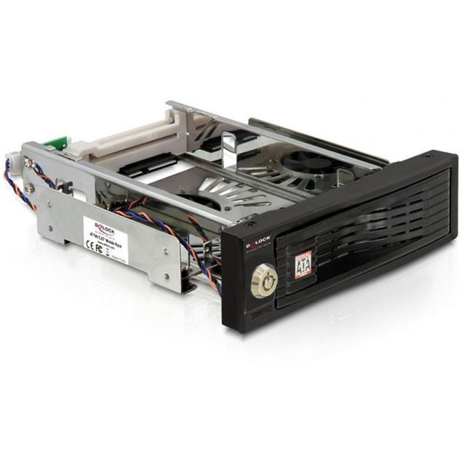 Kieszeń HDD 5.25" Sata HDD 3.5” Mobile Rack Czarna Delock