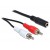 Kabel Stereo Chinch X2-1x3 Pin Stereo Jack 1.4m Delock
