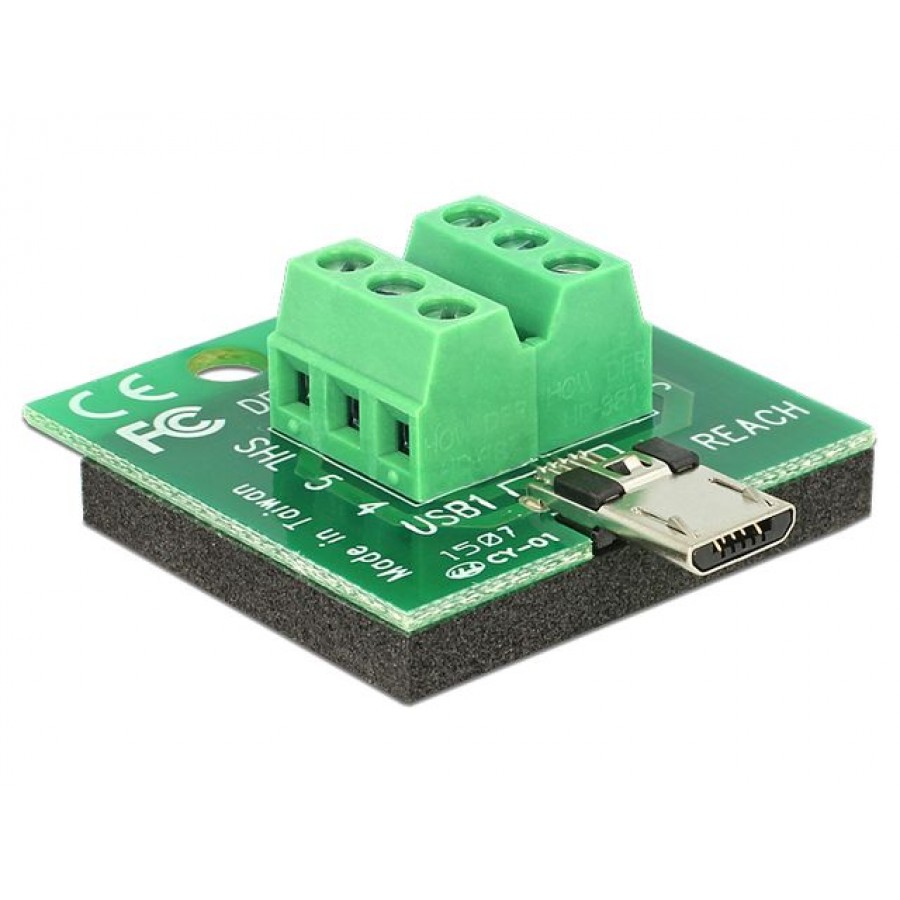 Terminal Block (6PIN)-MICRO USB(M) Delock