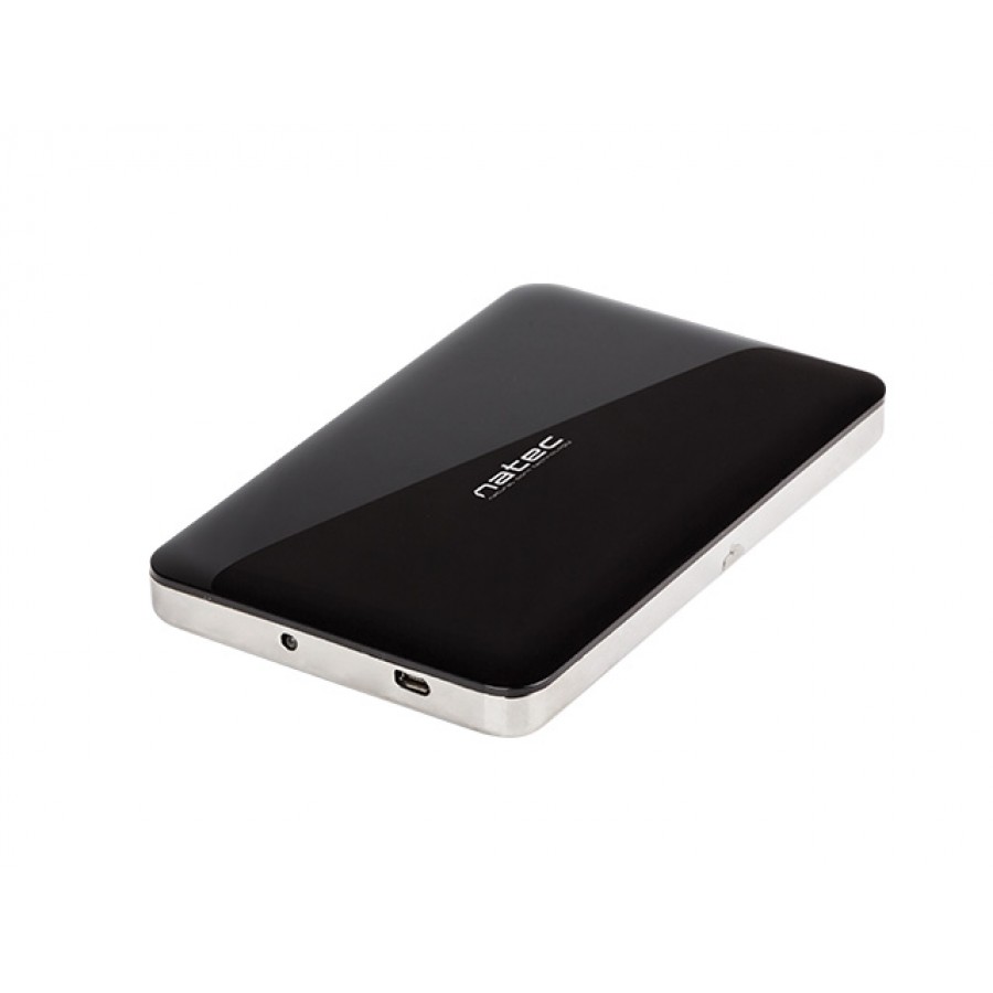 Obudowa HDD Zewnętrzna Sata Natec Oyster 2 2.5" USB 2.0 Aluminium Black Slim Screwless