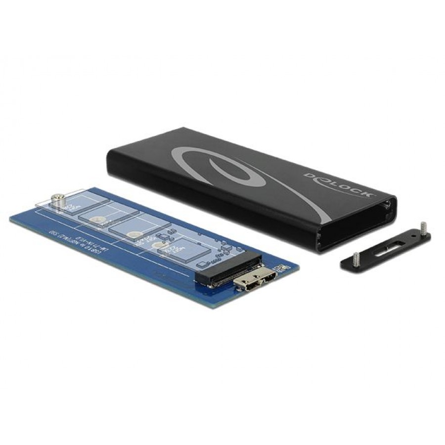 Obudowa HDD Zewnętrzna Sata Delock USB 3.1 NGFF SSD