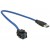 Moduł Keystone Gniazdo USB 3.0 A(F)->USB A(M) 250° Z Kablem Delock