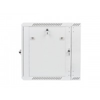 Szafa Instalacyjna Wisząca Dwusekcyjna 19" 12u 600x600 Szara Lanberg FLAT Pack