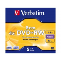 DVD+RW Verbatim 1.4GB 8cm 4x Mini 5 Jewel Case