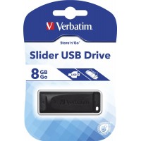Pendrive Verbatim 8GB Slider USB 2.0