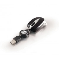 Mysz Verbatim Travel Optyczna Black USB Zwijany Kabel