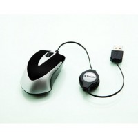 Mysz Verbatim Travel Optyczna Black USB Zwijany Kabel
