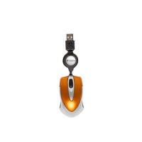 Mysz Verbatim Travel Optyczna Volcanic Orange USB Zwijany Kabel