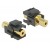 Moduł Keystone Gniazdo Jack 3.5mm(F)->Jack 3.5mm(F) Stereo Pozłacane Black Delock
