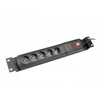 Listwa Zasilająca Armac Classic 5a Rack 19" IEC C14 Czarny 1.5m 5 Gniazd
