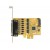 Karta PCI Express->Com 9pin X4 Na Kablu 5V/12V Delock