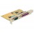 Karta PCI Express->1x Com 9pin(M) + 1x DB25(F) Delock