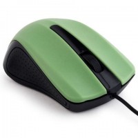Mysz Gembird Optyczna 1-Scroll Black/Green USB MUS-101-G