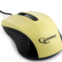 Mysz Gembird Optyczna 1-Scroll Black/Yellow USB MUS-101-Y