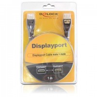 Kabel Displayport M-> Displayport M 1m Gold Premium Blister Delock