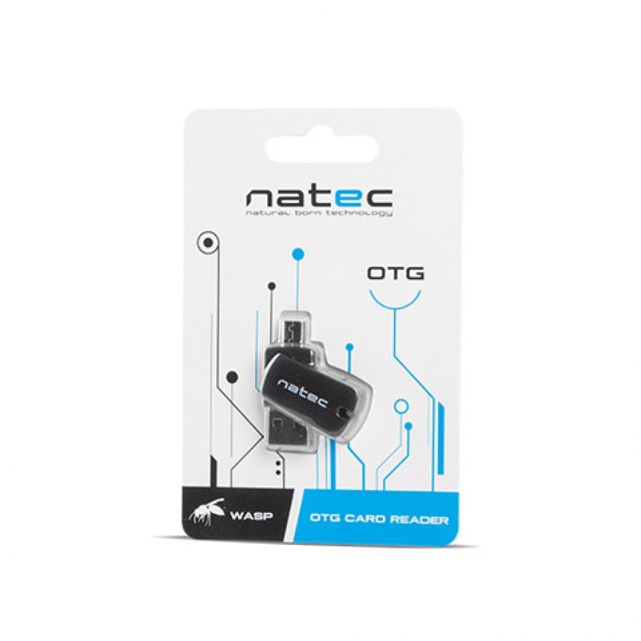 Czytnik Kart Pamięci OTG 2w1 Micro SD Natec Wasp
