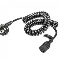 Kabel Zasilający CEE 7/7 -> C13 VDE Spirala 0,6-2,5m Natec Extreme Media Blister