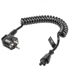 Kabel Zasilający Laptop Miki C5 Spirala 0.5-1.5m Natec Extreme Media Blister