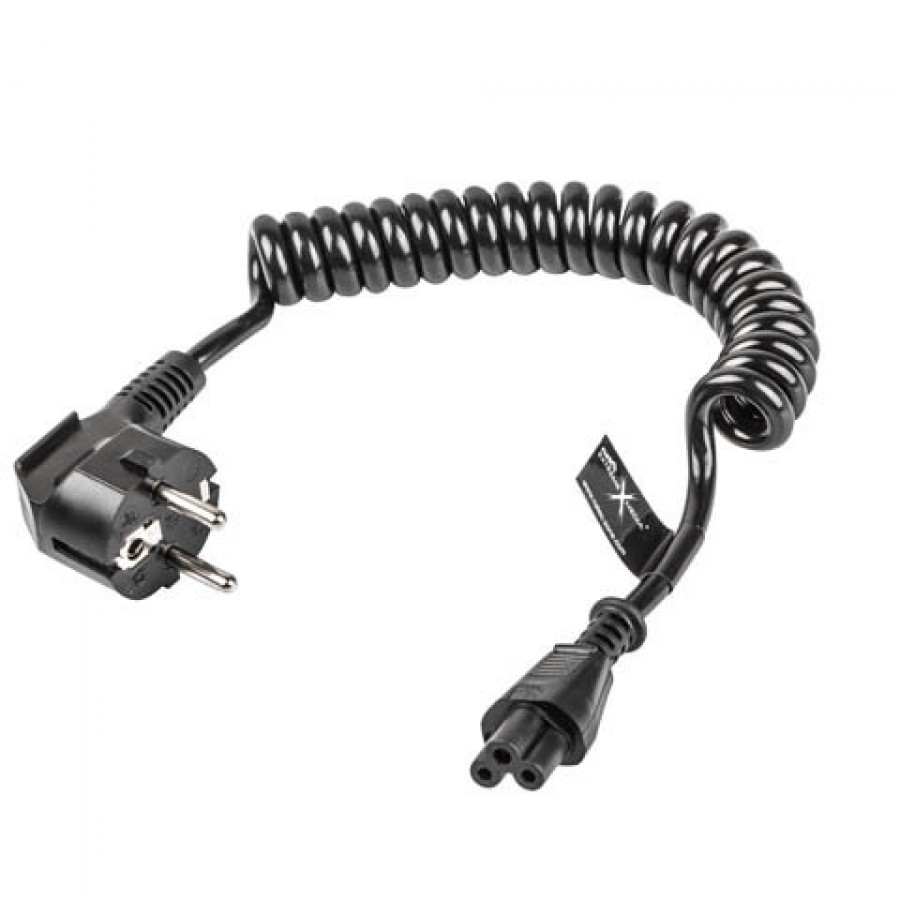 Kabel Zasilający Laptop Miki C5 Spirala 0.5-1.5m Natec Extreme Media Blister