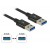 Kabel USB Am-Am 3.1 50cm Black Premium Delock