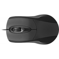 Mysz Przewodowa Natec RUFF Optyczna Black OEM 1000 DPI