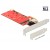 Karta PCI Express->M.2 Ngff X2 + 2x Sata 6Gb/s Hybrid Raid Low Profile Delock