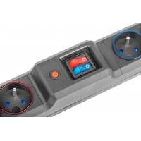 Listwa Zasilająca Natec Extreme Media SP6 Dual 1.5m Czarna 6 Gniazd
